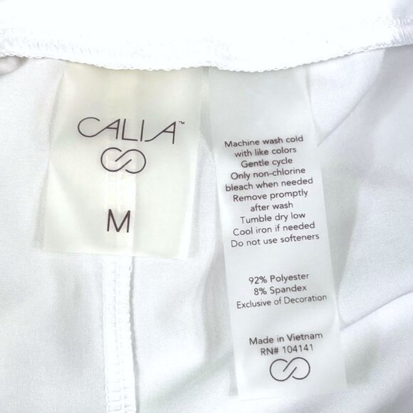 Calia Journey Athleisure Women's Size M Mid Rise White Shorts 4" Inseam NWT - Picture 8 of 8